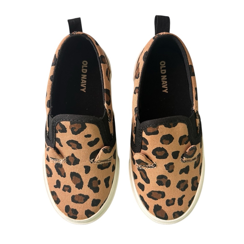 8 Toddler Leopard Slip On Shoes Old Navy Cheetah Animal Print Sneakers Slipon 8T
